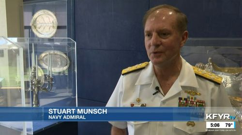 Native North Dakota Navy admiral visits North Dakota