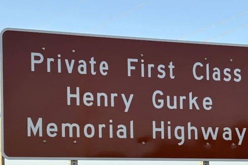 New sign honors Neche, N.D., resident Private First Class Henry Gurke's sacrifice in WWII